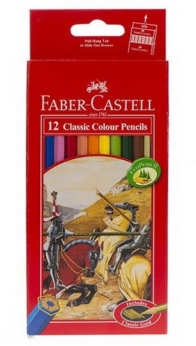 انواع مداد رنگی   12 رنگ FABER CASTELL121057